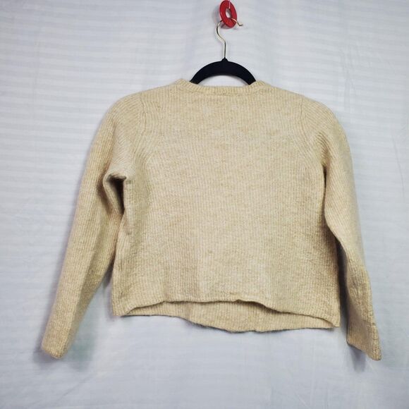 Vince Women's Ribbed Featherweight Mohair Wool Blend Crew Neck Sweater Size S - Picture 4 of 6